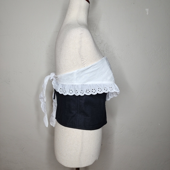 Sandy Liang‎ Black Pinto Corset Top Size 8 - Picture 5 of 14